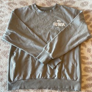 Iowa Hawkeyes Nike Crewneck with Zip Pocket